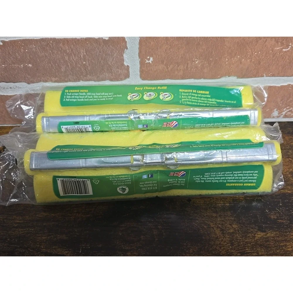 Libman Nitty Gritty Roller Mop Refill Tear Resistant - New Lot Of 2